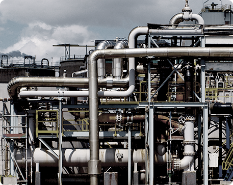 Tuberías metálicas de construcción modernas