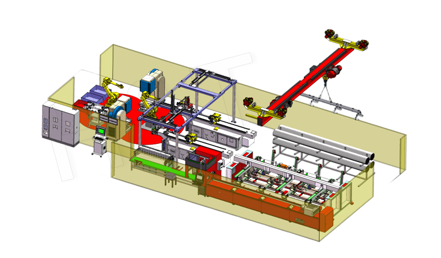 Serie de automatización de líneas de producción